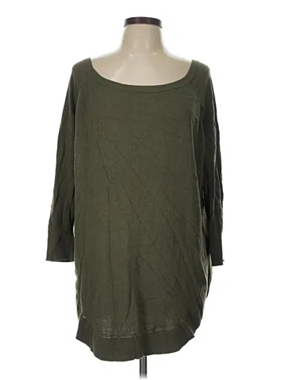 Pre-owned Express Pullover Sweater In Green