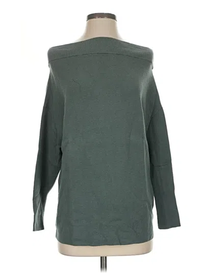 Pre-owned Express Pullover Sweater In Green