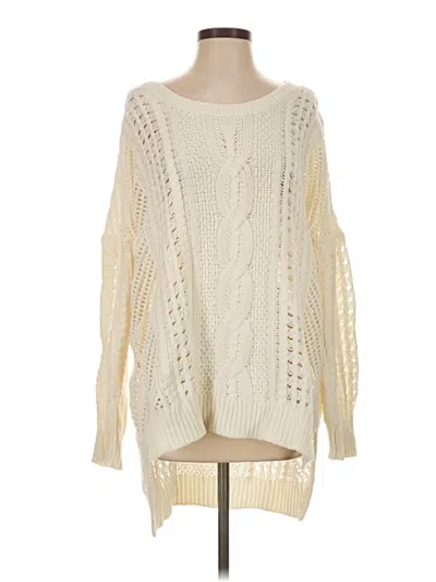 Pre-owned Express Pullover Sweater In Ivory