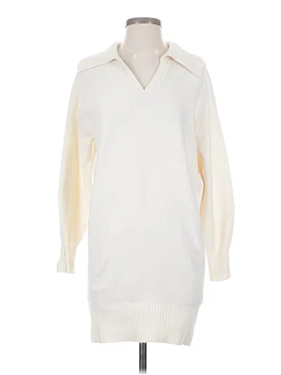 Pre-owned Express Pullover Sweater In Ivory