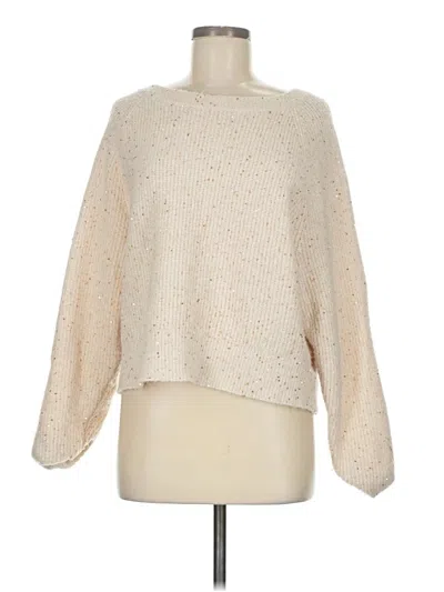 Pre-owned Express Pullover Sweater In Ivory