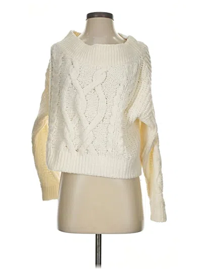 Pre-owned Express Pullover Sweater In Ivory