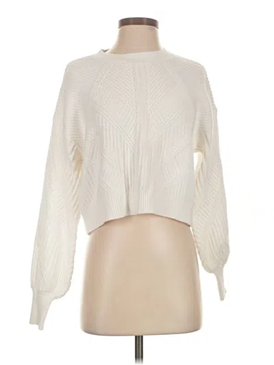 Pre-owned Express Pullover Sweater In Ivory