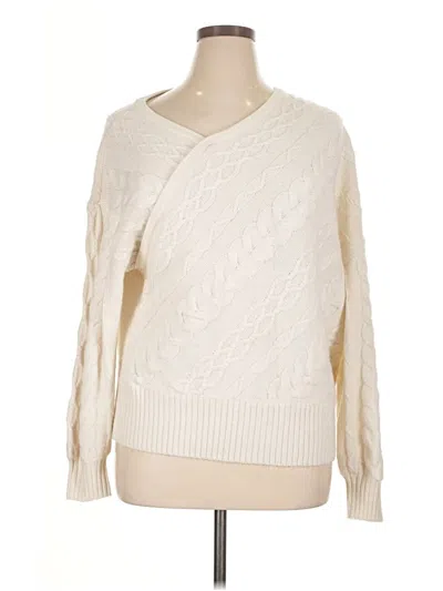 Pre-owned Express Pullover Sweater In Ivory