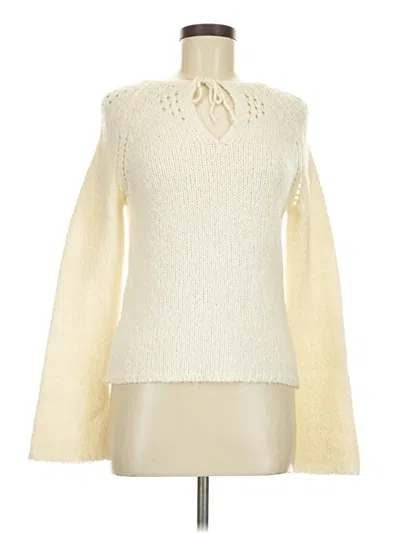 Pre-owned Express Pullover Sweater In Ivory