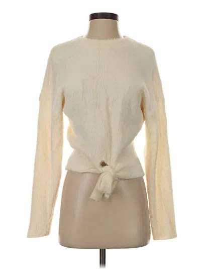 Pre-owned Express Pullover Sweater In Ivory