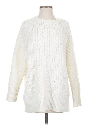 Pre-owned Express Pullover Sweater In Ivory