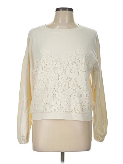 Pre-owned Express Pullover Sweater In Ivory