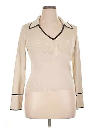 Pre-owned Express Pullover Sweater In Ivory