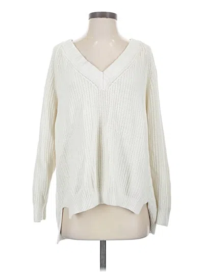 Pre-owned Express Pullover Sweater In Ivory