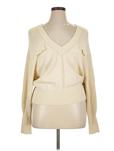 Pre-owned Express Pullover Sweater In Ivory