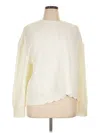 Express Pullover Sweater In White