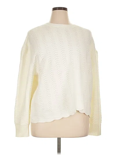 Express Pullover Sweater In White