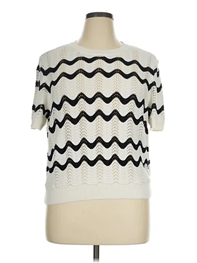 Pre-owned Express Pullover Sweater In Ivory