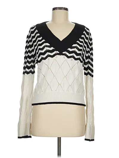 Pre-owned Express Pullover Sweater In Ivory