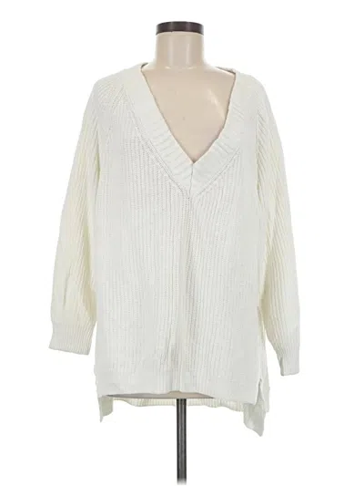 Pre-owned Express Pullover Sweater In Ivory