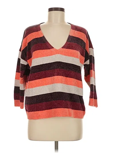 Pre-owned Express Pullover Sweater In Orange