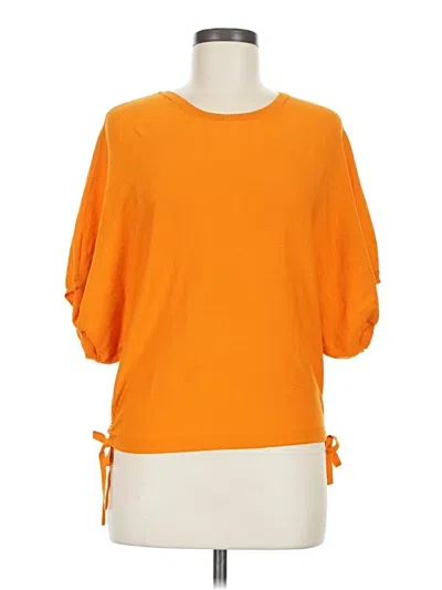 Pre-owned Express Pullover Sweater In Orange