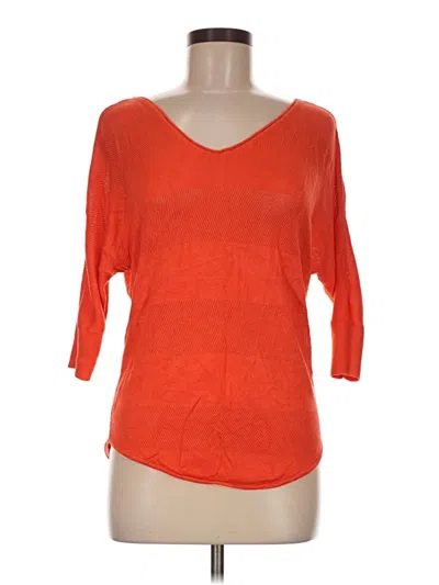 Pre-owned Express Pullover Sweater In Orange