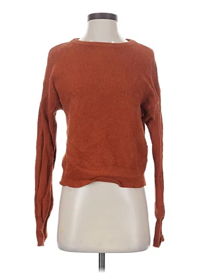 Pre-owned Express Pullover Sweater In Orange