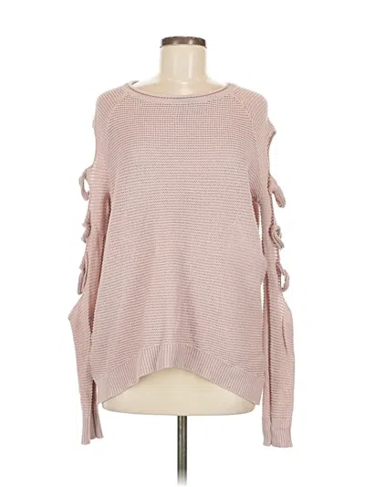 Pre-owned Express Pullover Sweater In Pink