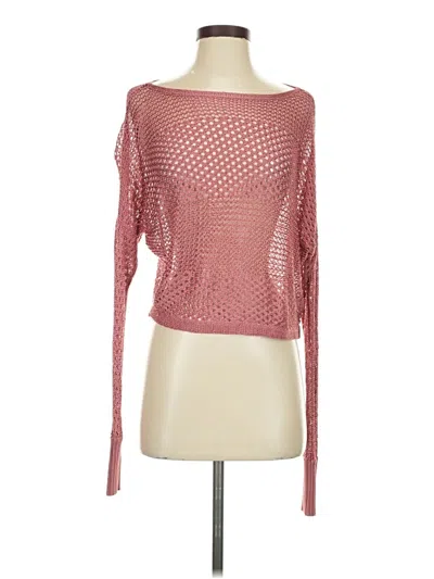 Pre-owned Express Pullover Sweater In Pink