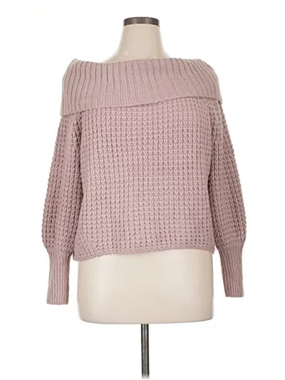 Pre-owned Express Pullover Sweater In Pink