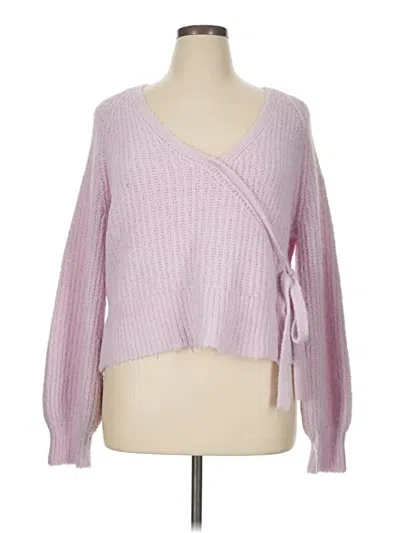 Pre-owned Express Pullover Sweater In Pink
