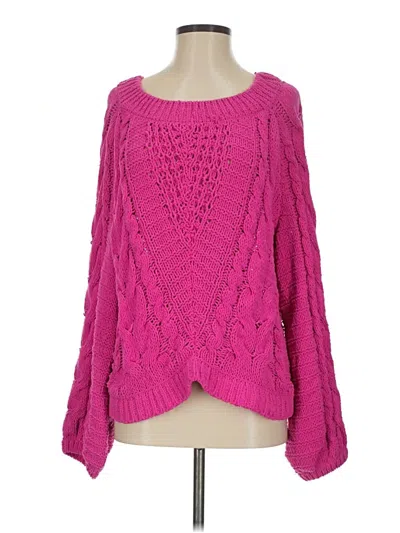 Pre-owned Express Pullover Sweater In Pink