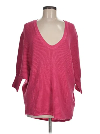 Pre-owned Express Pullover Sweater In Pink