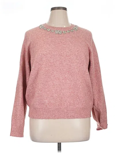 Pre-owned Express Pullover Sweater In Pink