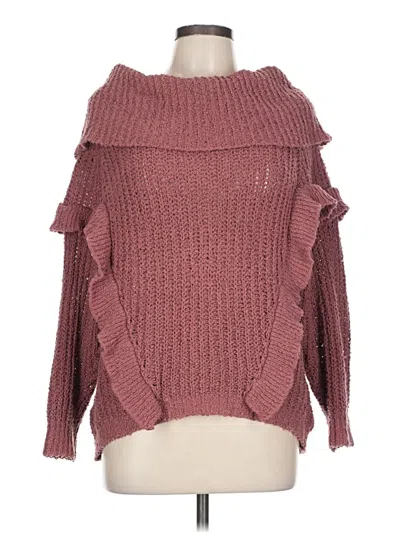 Pre-owned Express Pullover Sweater In Pink