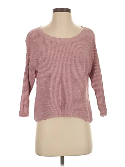 Pre-owned Express Pullover Sweater In Pink