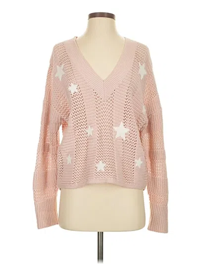 Pre-owned Express Pullover Sweater In Pink