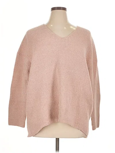 Pre-owned Express Pullover Sweater In Pink