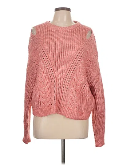 Pre-owned Express Pullover Sweater In Pink