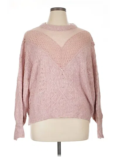Pre-owned Express Pullover Sweater In Pink