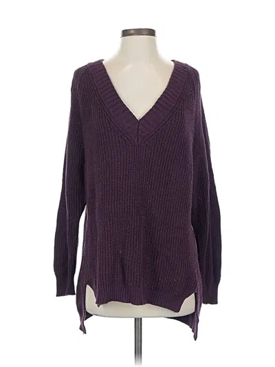Pre-owned Express Pullover Sweater In Purple
