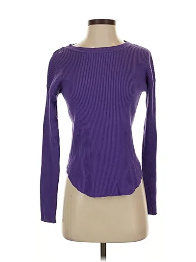 Pre-owned Express Pullover Sweater In Purple