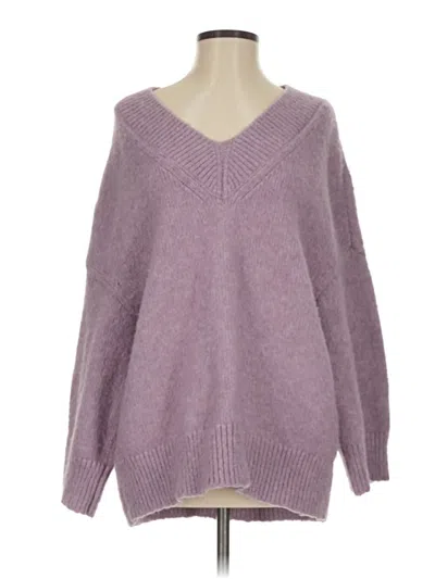 Pre-owned Express Pullover Sweater In Purple