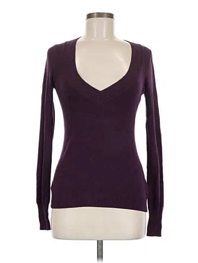 Pre-owned Express Pullover Sweater In Purple
