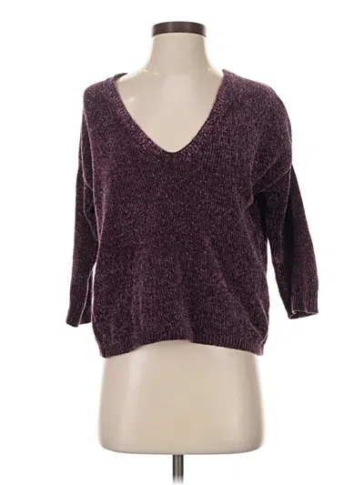 Pre-owned Express Pullover Sweater In Purple