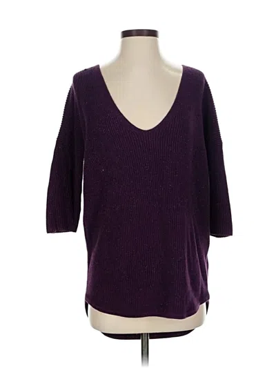 Pre-owned Express Pullover Sweater In Purple