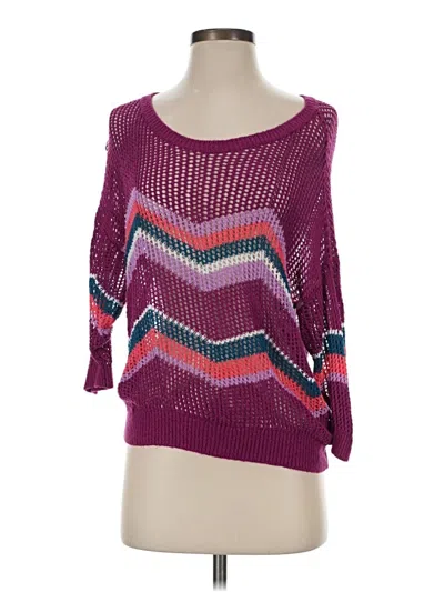 Pre-owned Express Pullover Sweater In Purple