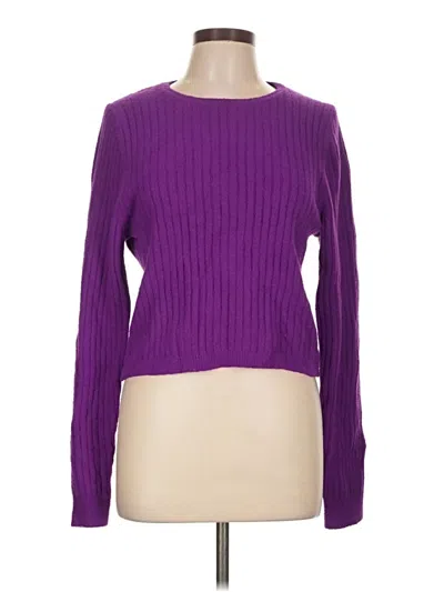 Pre-owned Express Pullover Sweater In Purple