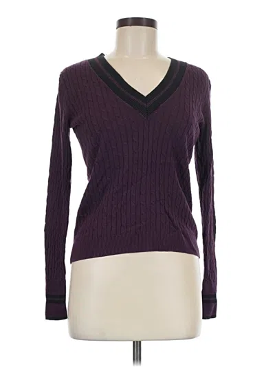Pre-owned Express Pullover Sweater In Purple