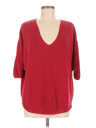 Pre-owned Express Pullover Sweater In Red