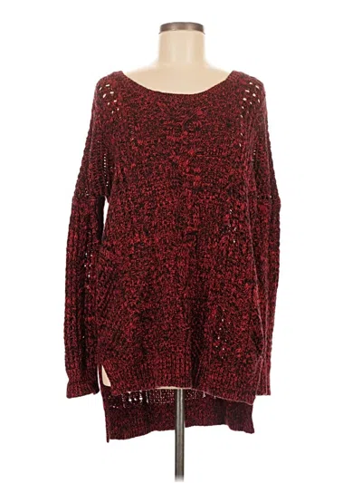 Pre-owned Express Pullover Sweater In Red