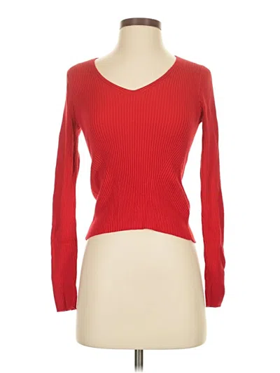Pre-owned Express Pullover Sweater In Red