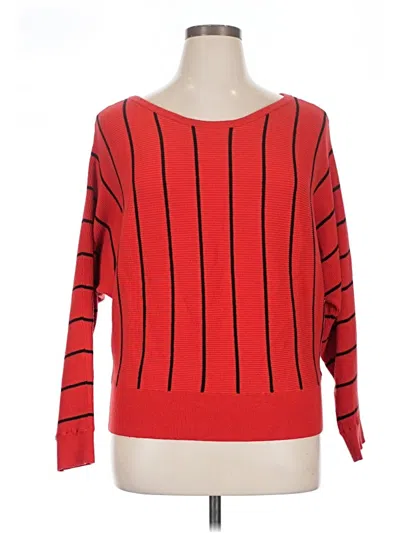 Pre-owned Express Pullover Sweater In Red